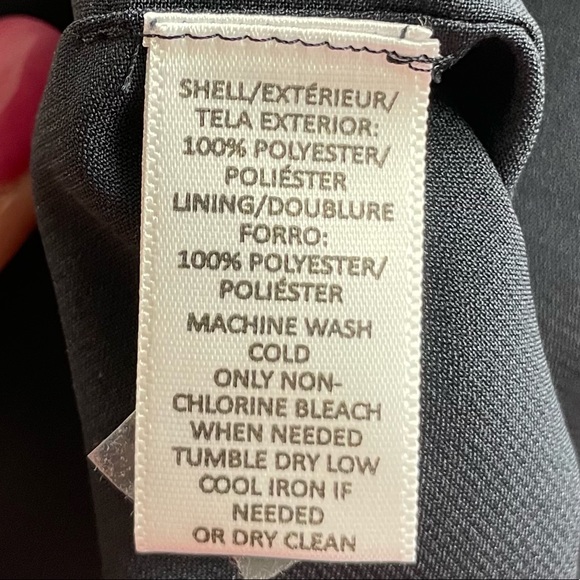 LOFT Navy Blue Long Sleeve Blouse Small - Picture 6 of 7